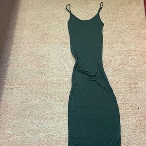 Long green dress
